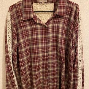 Size 2x long sleeve plaid shirt